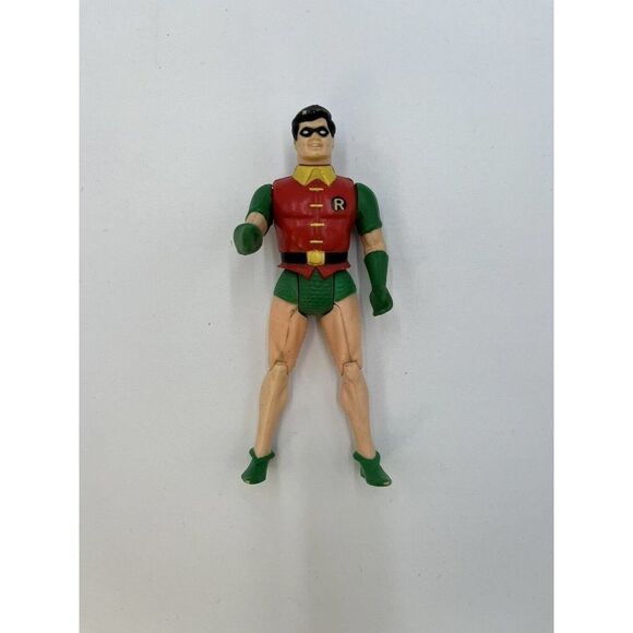 VINTAGE 1989 ROBIN BATMAN AND ROBIN DC COMIC SUPER HEROES ACTION FIGURE TOY BIZ - Picture 1 of 2